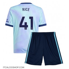Arsenal Declan Rice #41 Terza Maglia Bambino 2024-25 Manica Corta (+ Pantaloni corti)